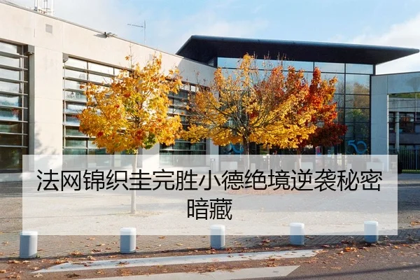 法网锦织圭完胜小德绝境逆袭秘密暗藏